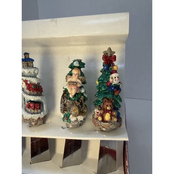 Vintage 4 Piece Set Of Cardinal Stainless Steele Christmas Spreadables - Picture 3 of 6